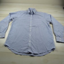 Charles Tyrwhitt Shirt Mens 17 43 Extra Large Blue Button Up Non Iron FLAW