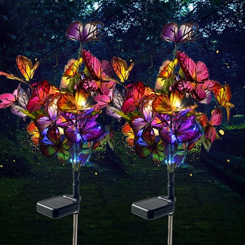 2-4PCS 150LED Solar Power Firework Garden Path Lights Lamp Stake Outdoor Light - Picture 26 of 112