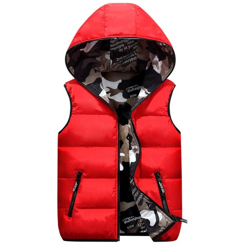 Adults Men Puffer Quilted Hooded Waistcoat Gilet Bubble Jacket Coat Tops Warm - Picture 25 of 30