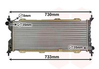 VAN Wezel 37002185 KüHler, MotorküHlung For Opel