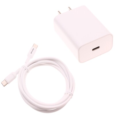 6ft USB-C Cable PD Type-C 18W Fast Home Charger Quick Power for Cell Phones