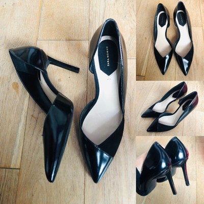 black patent heels uk