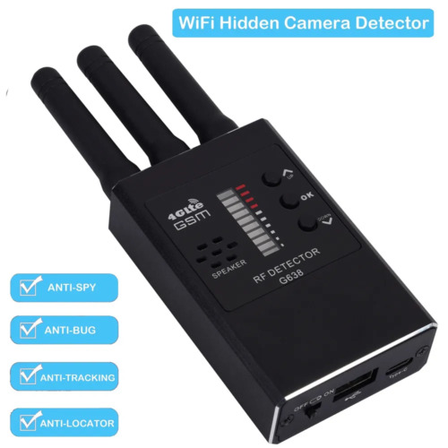 Rilevatore di segnale RF wireless audio tracker GSM telecamera nascosta rilevatore LED - Foto 1 di 17