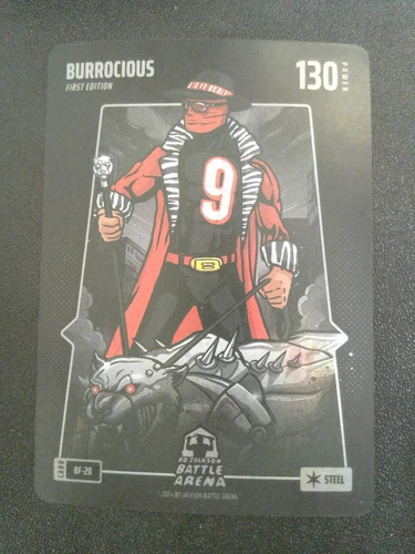 Bo Jackson Battle Arena Battlefoil Steel Burrocious #BF-20 Joe Burrow