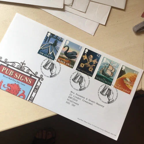 GB Stamps First Day Cover 2003 Pub Signs FDC  Bureau Postmark