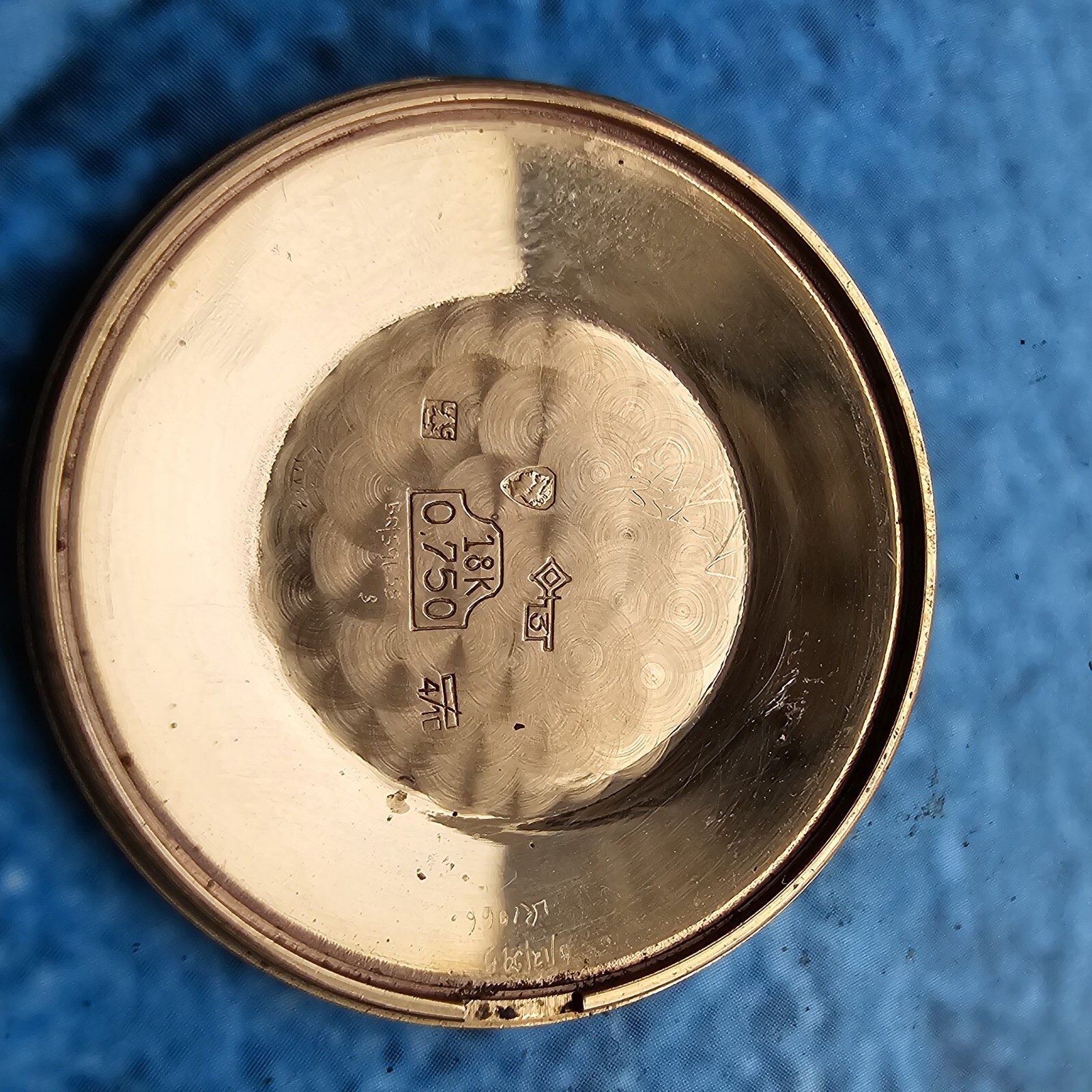 Vintage 18ct Solid Gold Jaeger LeCoultre Single Push Calendar Men's Watch 18k image 10