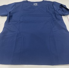 Barco One- Women  s Navy Blue Short Sleeve Scrub Top- Size L