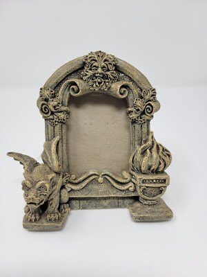 Vintage 90s UDC United Design Gargoyle Faux Stone Goth Picture Frame-ology