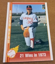1991 Pacific Trading NOLAN RYAN Baseball Card #28. CALIFORNIA ANGELS. HOF 