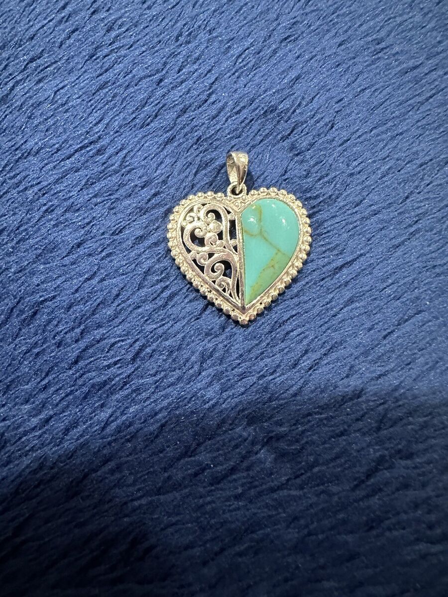 Sterling Silver Filigree Turquoise Pendant Sterling Silver Filigree Turquoise Pendant