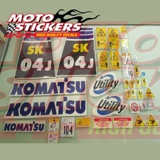 Komatsu SK04J - Mini Pala - Kit decalcomanie