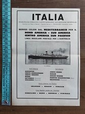 Antica pubblicità del 1932 Australia Lloyd Sabaudo NGI Cosulich Genova Trieste