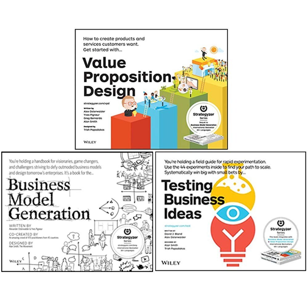 Value Proposition,Business Model,Design Thinking 3 Books Collections Set