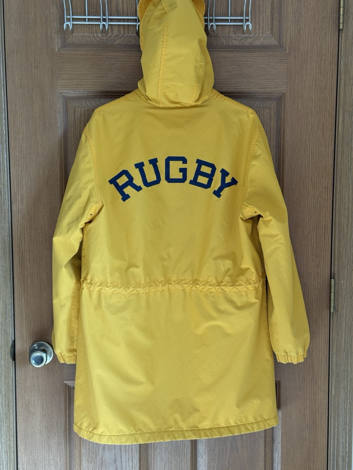 Pro Rugby Coat Ralph Lauren Vintage Rugby Coat Parka Jacket Mens Med Yellow Varsity ...
