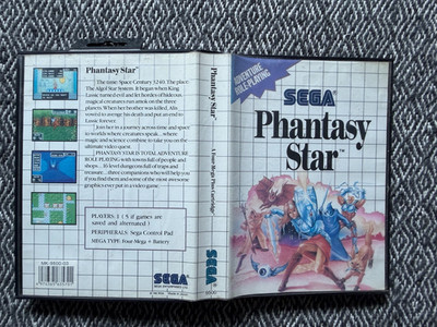 Master System Phantasy Star Game PAL REGION FREE (Works in US)