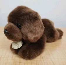 Miyoni Aurora Brown Chocolate Lab Plush 9" Stuffed Animal Dog