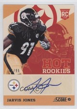 2013 Score Hot Rookies Signatures 46/99 Jarvis Jones #50 Auto 0f8