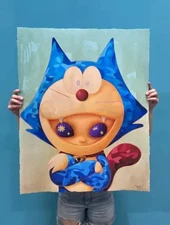 RYOL (aka Ryo Laksamana) "Doraemon On Felix Silhouette" Print Signed #ed /175🔥