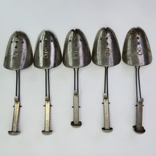 5 Ekco Vintage Metal Adjustable Shoe Tree Stretcher Shaper RUST