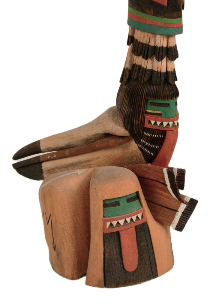 Hopi Kachina Eagle and Long Hair Whippers By Ted Frances JR