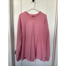 Spirit Crew Neck Long Sleeve Jersey Shirt Hawaii Paradise Found Pink Size XL