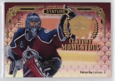 2020 Upper Deck Stature Century Momentous Red 13/75 Patrick Roy #CM-13 HOF 7xr