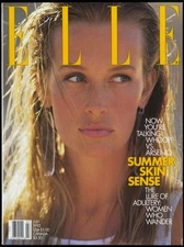 JULY 1992 ELLE MAGAZINE, ESTELLE HALLYDAY, SUMMER FASHION & BEAUTY, ADULTERY
