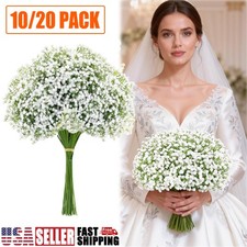 20x Babys Breath Artificial Flowers, Non-Shedding Design for Wedding/Home Decor
