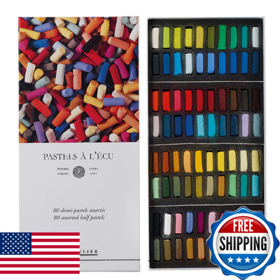 SENNELIER Extra-Soft French Half Pastel Professional Artist Box Set 80 Colors