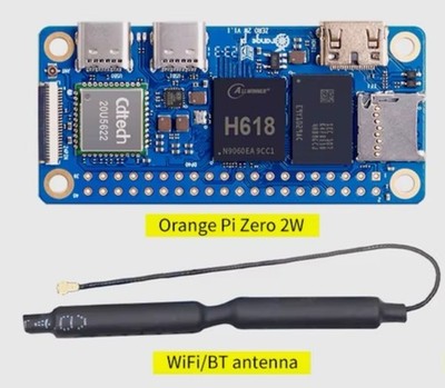 Orange Pi Zero 2W 4GB Quad Core WiFi Bluetooth 5.0 Mini IoT Development Board