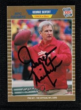BAS 1989 Pro Super Bowl XXIV Binder Set George Seifert Beckett Auth Sticker 2k2