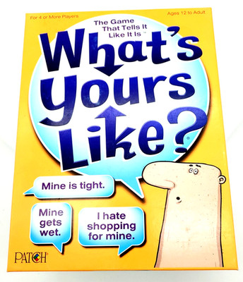 What s Yours Like? Game Patch Products Complete Party Game 2013 Version 12+ EUC