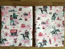 Cowgirl Cath Kidston 2 Housewife Pillowcases Cotton New Wild West Cowboys