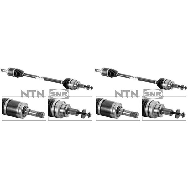 2X SNR Antriebswelle Hinten Passend FüR Volvo S60 S80 V60 V70 XC60 XC70-image