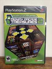 Midway Arcade Treasures 2 w/ Manual (Sony PlayStation 2, New 2004) Sealed PROMO