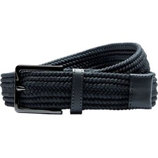 New Nike Golf Herringbone Stretch Woven Belt Black L 38-40 