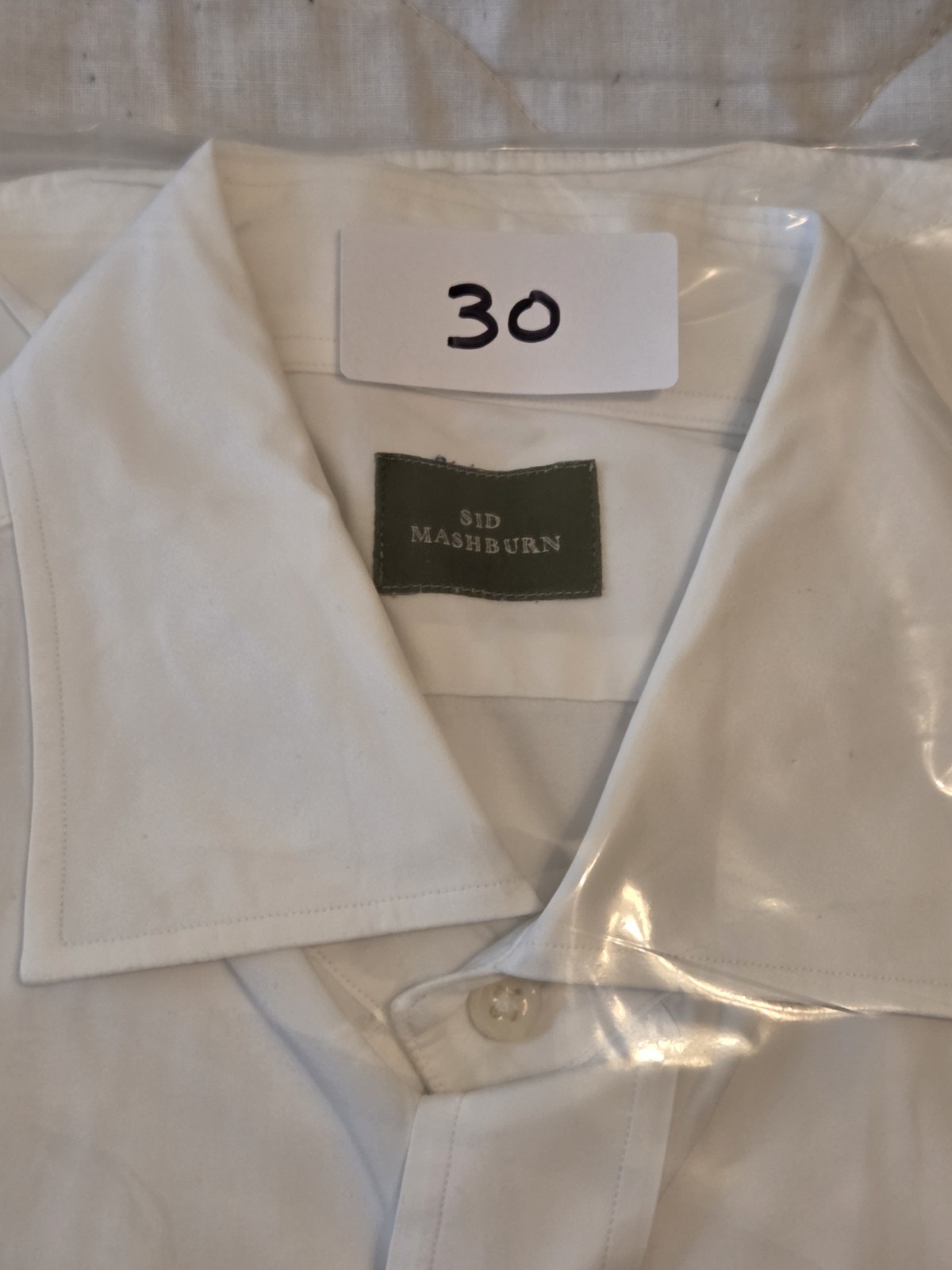 Sid Mashburn Solid White Oxford Cloth Button-Down… - image 6