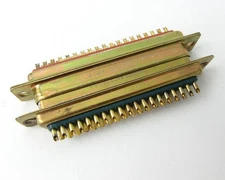 Lot of (2) DCM-37S & DCM-37P Mated Connector Sets D-Sub Gold Solder 37POS =NOS=