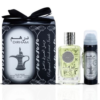 Dirham Eau de Parfum Spray 100ml (3.4 oz) with Deodorant 50ml by Ard Al Zaafaran