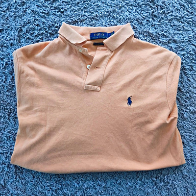 Polo Ralph Lauren Custom Slim Fit Herren Polo Kurzarm Piqué Rosa Gr. S