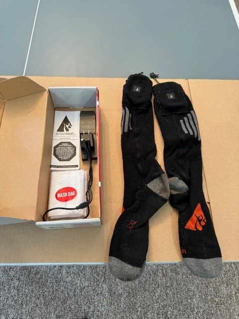 Unisex Temp 360 Rechargeable Heated Hunting Icefishing Socks Size XXL