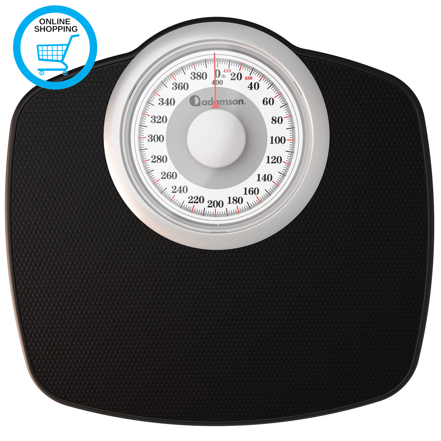 A25W KG Bathroom Scales - up to 180Kg, Anti-Skid Rubber Surface, Extra Large Num