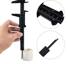 1PC Digital Vernier Caliper Mini Plastic Ruler Measuring Tool 0-150mm for Studen