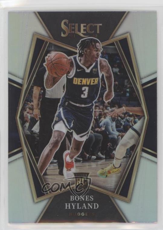 2021-22 Panini Select Premier Level Silver Prizm Bones Hyland #174 5ya