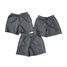 DSG set of 3 Youth Woven Soccer Shorts checkered sz M 10-12 NWT