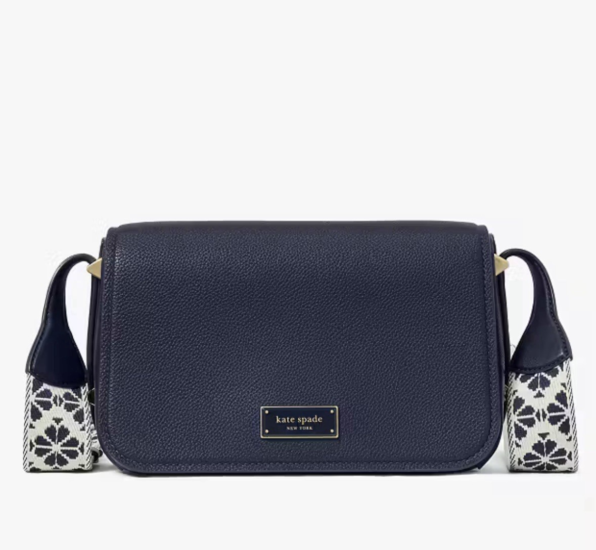 バッグ Kk Kate Spade Ribbed small flap crossbody KK813 V76 Parisian Navy | eBay
