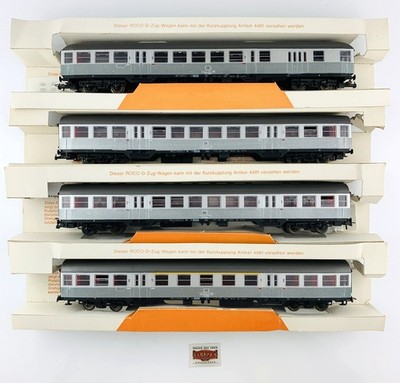 PR423 - ROCO H0 4243/64/65/66 - LOT 4 SILBERLIGNE DB PASSENGER CARS 1ST/2ND...