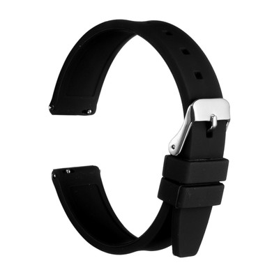 silicone watch 16mm quick release watch strap