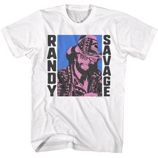 Macho Man - Randy Wild - American Classics - Solid Weiß Erwachsene Kurzärmelig T