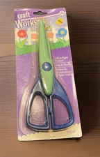 Craft works Paper Shapers Scissors Scrapbooking Border Trim Edge scallop cut 